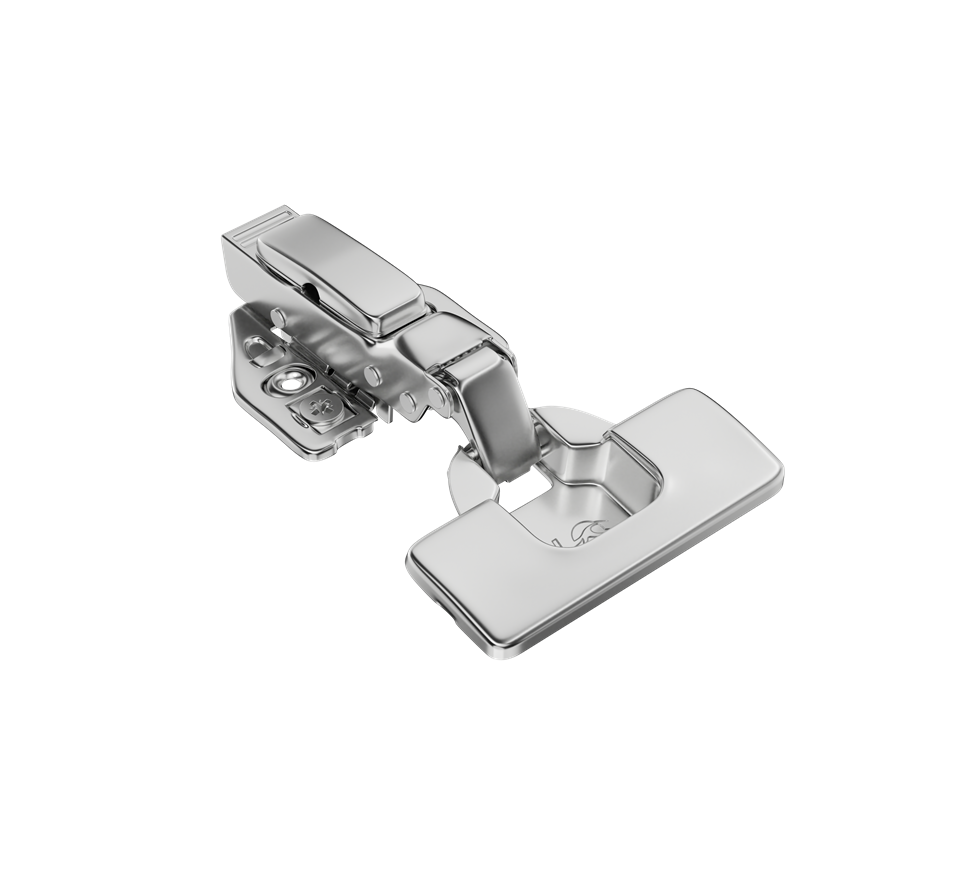 Dobradiça 35mm Pistão Clip-On 3D Curva