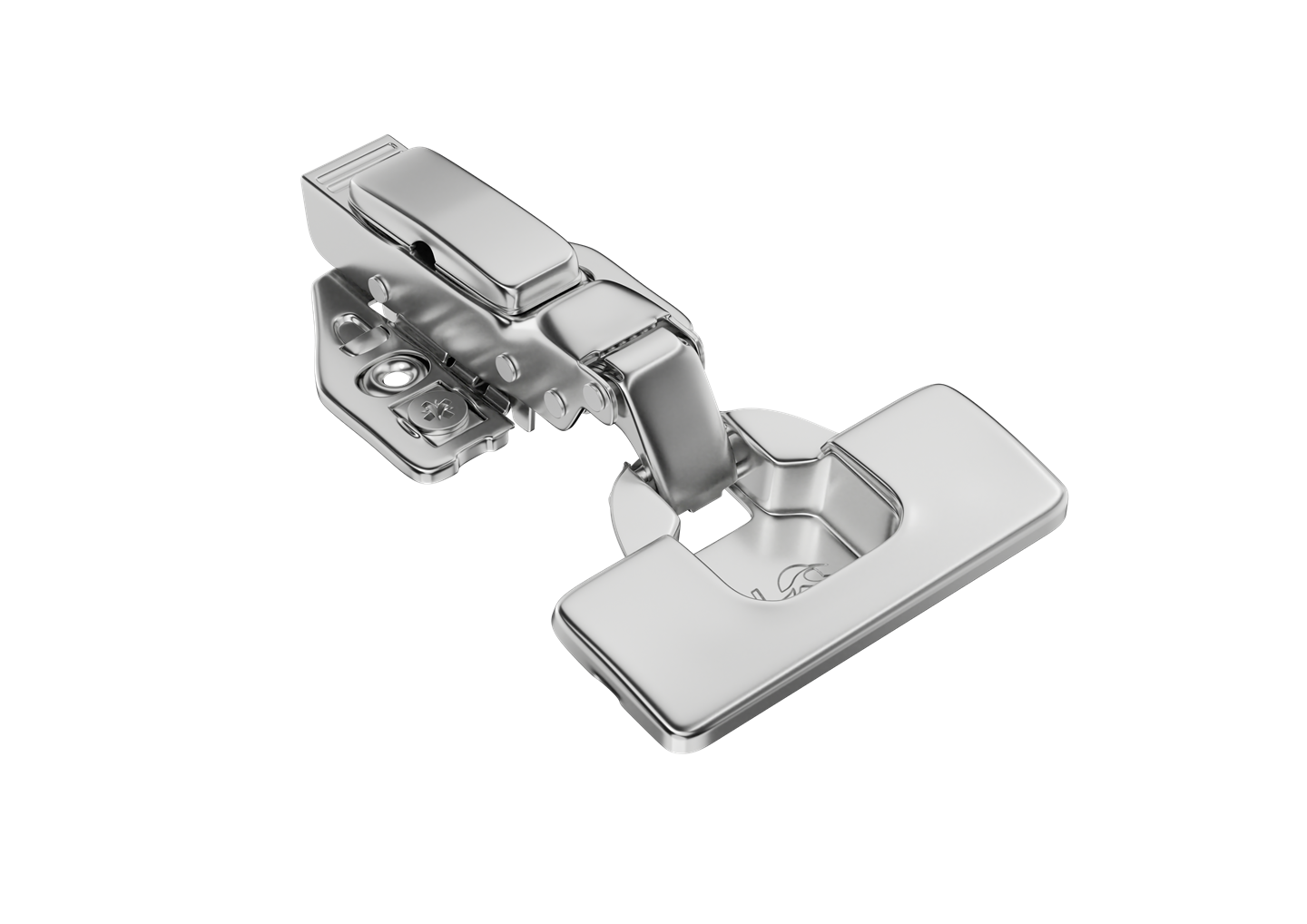 Dobradiça 35mm Pistão Clip-On 3D Curva — HD Ferragens para Móveis