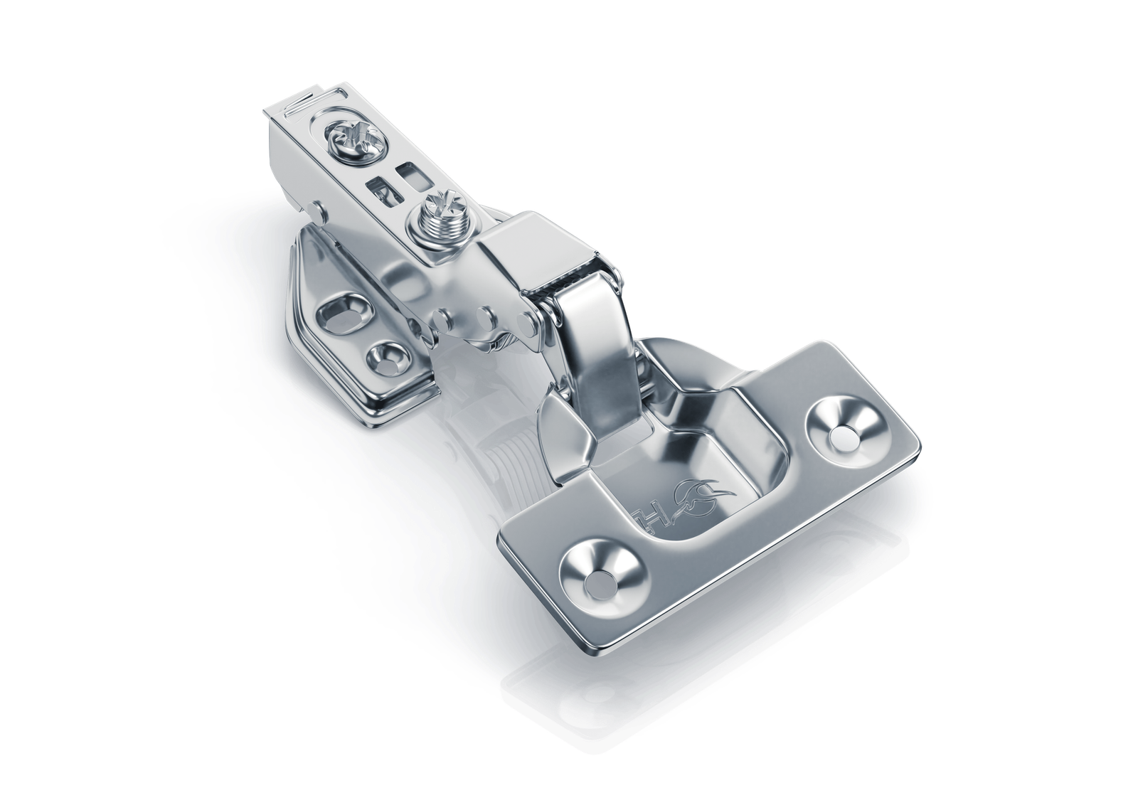 Dobradiça 35mm Pistão Clip-On Inox Super