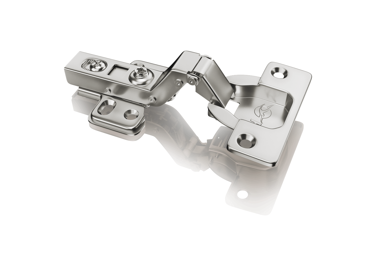 Dobradiça 35mm Pistão Clip-On Super Curva